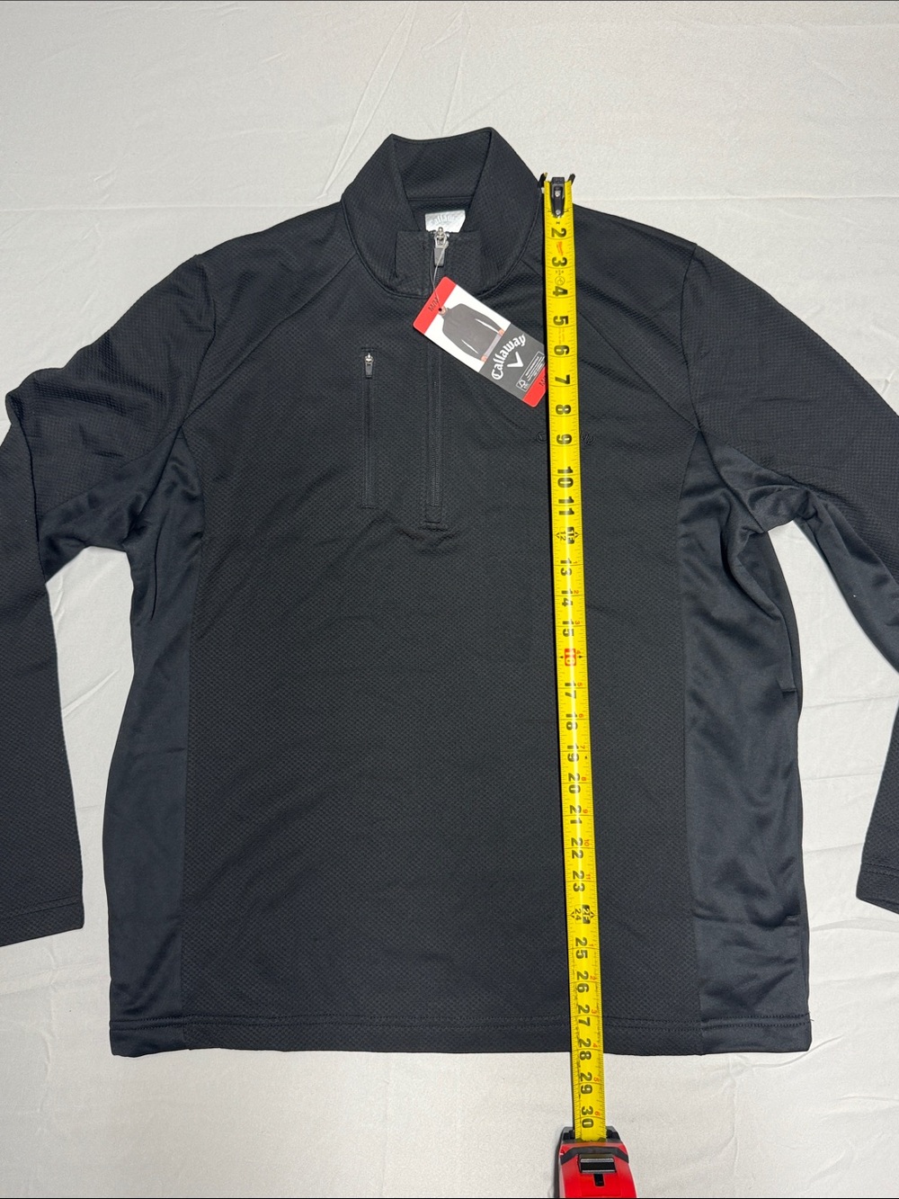 Men's Black Quarter-Zip Performance Jacket - Callaway NWT - Picture 6 of 10